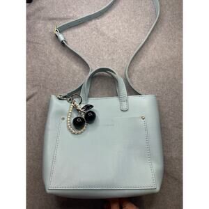 UNICORN: Portland Leather Goods Mini Crossbody in Glacial Blue + Cherry Bundle